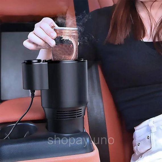 Автомобильный подстаканник USAMS Smart Cup Black с подогревом и охлаждением | Зображення 3