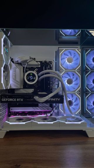 Збірка під замовлення:: комп'ютер GameMax Infinity Pro White Tower / AMD Ryzen 7 7700 (8 (12) ядер по 3,8 - 5,3 ГГц) / 32 ГБ DDR5 / 2000 ГБ SSD M.2 / nVidia GeForce RTX 5070, 12 ГБ GDDR7, 192-біт / 850 Вт | Зображення 5