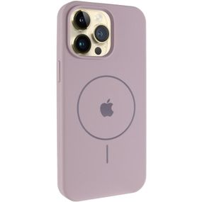 Чехол Silicone Case Full Protective (AA) V2 with MagSafe для Apple iPhone 13 Pro (6.1") Серый / Lavender