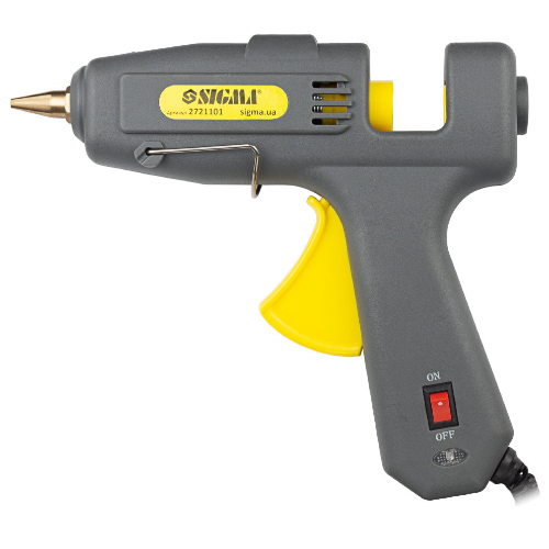 Пістолет термоклейовий d11,2мм 100W з вимикачем SIGMA