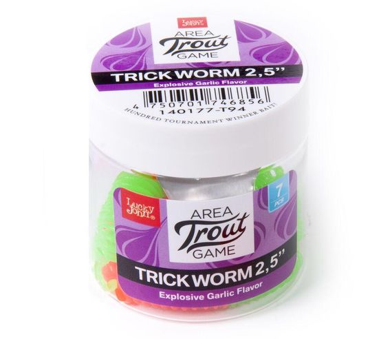 Слаги съедобные искусственные LJ Лаки Джон Pro Series TRICK WORM 2,5in (06.35)/T94 7шт. | Зображення 1