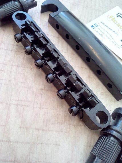 Тюноматик струнотримач бридж Tune-o-matic для гітари електрогітари Gibson SG Les Paul ES ЧОРНИЙ | Зображення 5