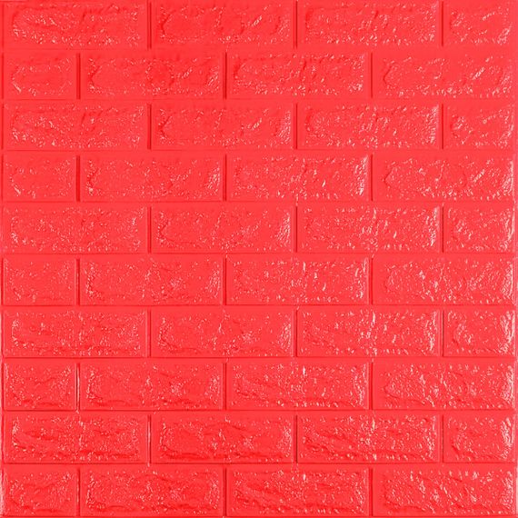 3D панель самоклеющаяся кирпич Красный 700x770x7мм (008-7) SW-00000054