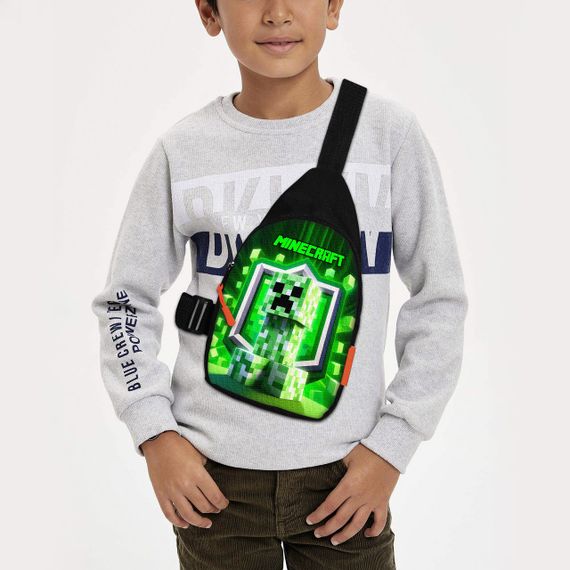 Сумка через плече дитяча Minecraft 29х17 см сумка слінг для хлопчика (02123)