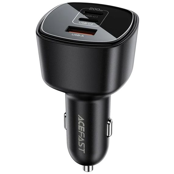 АЗУ Acefast B18 PD100W+QC3.0 total 200W (1USB-A/2C) Black
