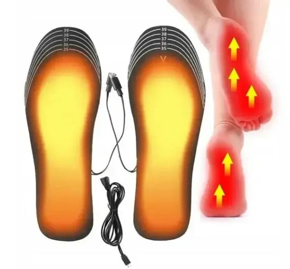 Устілки з підігрівом від USB електрогрілка термоустілки зимові морозостійкі захист від морозу Extra (працюють від Павер Бенка / | Зображення 1