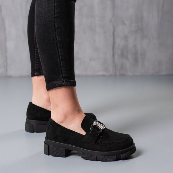 Броги женские Fashion Kingdom 3750 41 размер 26 см Черный | Зображення 5