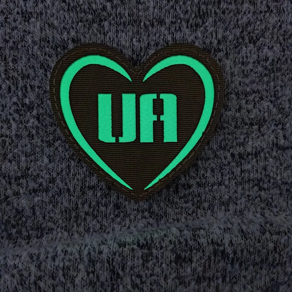 Патч / шеврон Люблю Украину UA Laser Cut черный | Зображення 2