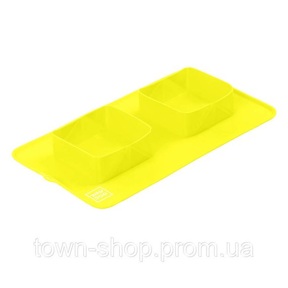 Миска складная WAUDOG Silicone, 385х230х50 мм желтый | Зображення 1