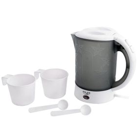 Электрочайник чайник с чашками и ложечками набор в дорогу Adler AD 1268 0.6Л 600Вт UE-92