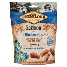 Лакомство для собак Carnilove Dog Crunchy Snack с лососем и черникой 200 гр