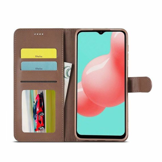 Чохол книжка iMeeke для Samsung Galaxy A33 колір Темно-Коричневий | Зображення 1
