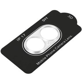 Защитное стекло на камеру Full Block (тех.пак) для Apple iPhone 17 (6.3") Прозрачный