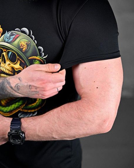 Тактична потоотвідна футболка кобра чорна ПП7599 | Зображення 3