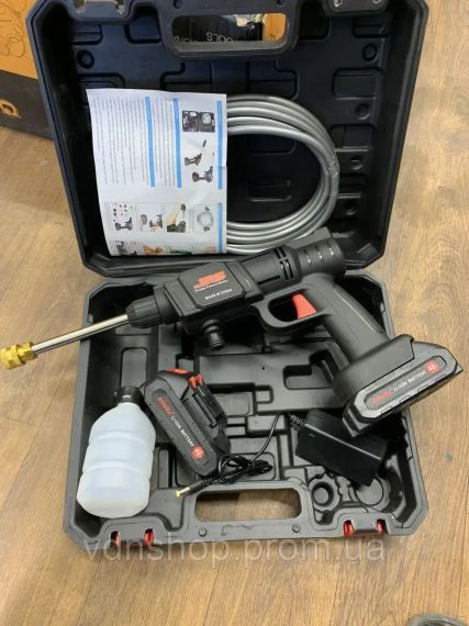 Мойка высокого давления Даджет AquaGun беспроводная мойка с работой от аккумуляторных батарей