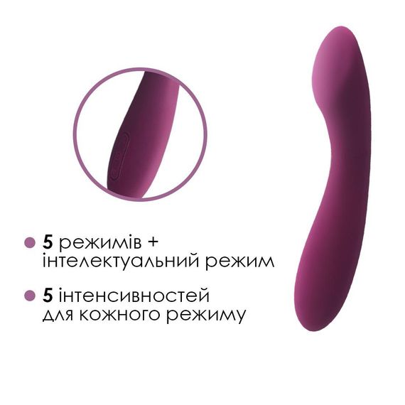 Вібратор для точки G Svakom Amy 2 Violet з Інтелектуальним режимом стимуляції | Зображення 2