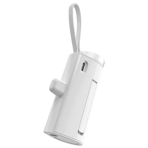 Портативний ЗП Power Bank WIWU W026 2 in 1 Type-C з БЗП For Apple Watch 15W 5000 mAh White | Зображення 4