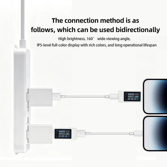Тестер USB Type-C ZFX-1004CC цифровий вимірювач напруги та струму з TFT дисплеєм | Зображення 3