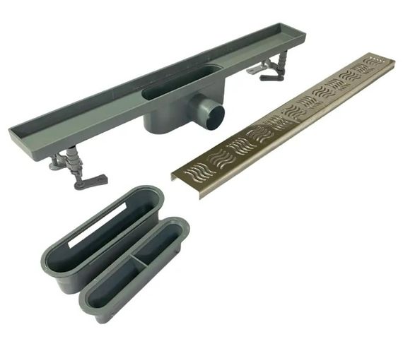 Душовий канал Maxiflow Classic Line 60 см решітка Хвиля 4012.0Y050K.060.1 | Зображення 4