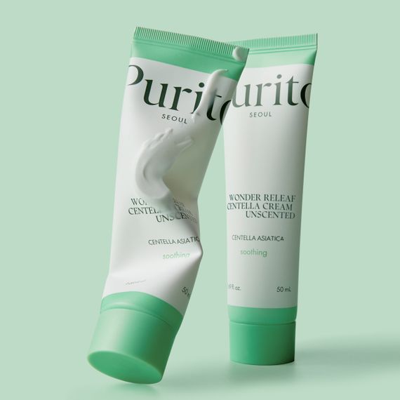 Крем для чутливої шкіри з центеллою без ефірних олій Purito Seoul Wonder Releaf Centella Cream Unscented (50 ml) | Зображення 3