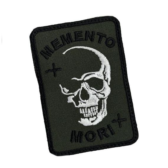 Шеврон на липучках MEMENTO MORI ВСУ (ЗСУ) 20222548 12923 9х6 см | Зображення 1