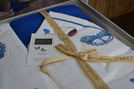 Постельное белье Elita Premium 200 х 220 см Love Royal с пледом | Зображення 4