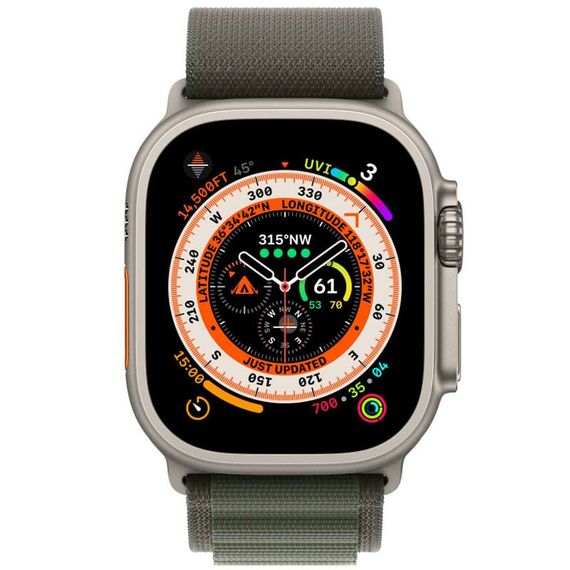 Ремешок Alpine Loop для Apple Watch 42(ser.1-3)/44/45/46/49mm (m/l) Зеленый / Green | Зображення 1