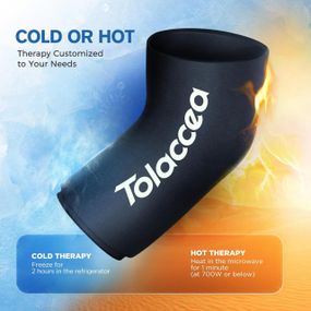 Терапевтичний компрес Tolaccea для гарячої та холодної терапії гнучкий, багаторазовий гелевий компрес для коліна, литки, ліктя, L