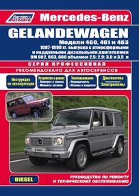 Mercedes Gelandevagen W460 / W461 / W463. Руководство по ремонту и эксплуатации.