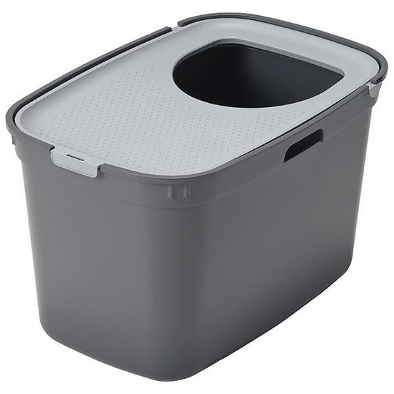 Вертикальный закрытый туалет для котов Moderna Top Cat 59х39х38.3см серый (ag50275)