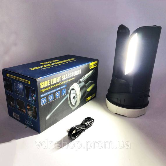 Акумуляторний ліхтар повербанк, Аварійна лампа ліхтар лампа для риболовлі Прожектор для кемпінгу OQ-41 | Зображення 3