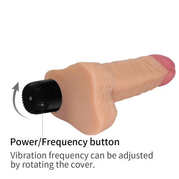 Реалістичний вібратор - Real Feel Vibrator New Flesh 7" Sex Aura | Зображення 1