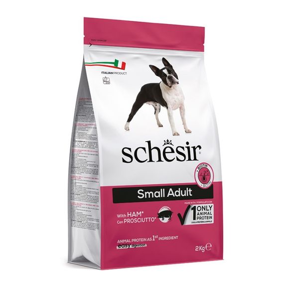 Сухий корм із шинкою для собак малих порід Schesir Dog Small Adult Ham, 2 кг | Зображення 1