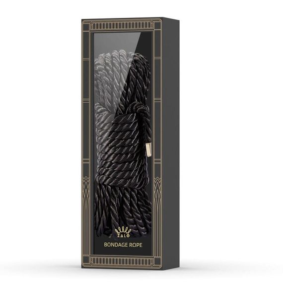 Мотузка для Шибарі Zalo Bondage Rope Чорна 10м | Зображення 1