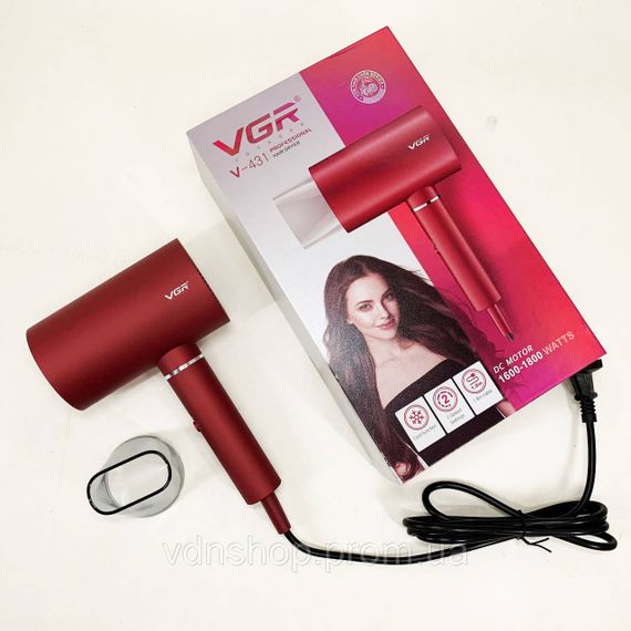 Портативний фен з насадками, Фен з режимом іонізації, Хороший для волосся Електрофен насадками ZS-81 | Зображення 1