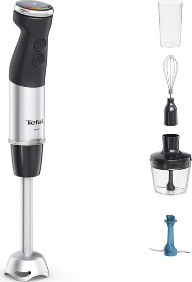 Блендер Tefal  заглибний Quickchef+ 1000Вт, 3в1, чаша-800мл, чопер-500мл, турборежим, сріблясто-чорний (HB67E830) | Зображення 2
