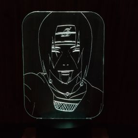 Акриловий світильник-нічник Учіха Ітачі білий tty-n000256