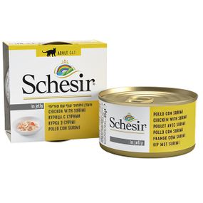 Корм Schesir Chicken Can вологий з куркою та сурімі 85 гр