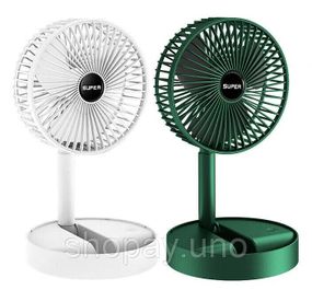 Портативный мини вентилятор для дома Telescopic Folding Fan · Складной настольный вентилятор с USB зарядкой
