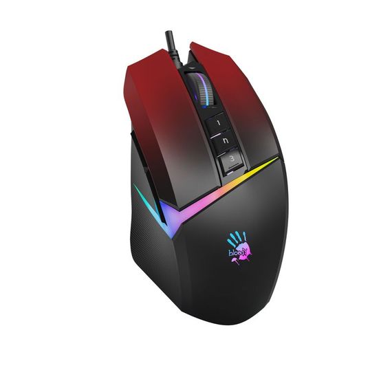 Миша ігрова A4Tech W60 Max Bloody, колір чорний+червоний, активоване ПЗ Bloody | Зображення 1