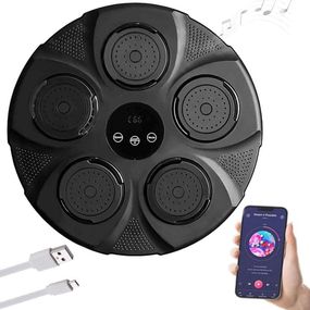 Настінна боксерська мішень з Bluetooth, 35х35х4 см/Інтерактивна мішень для боксу з музикою