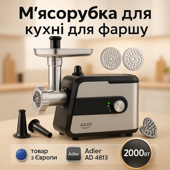 М'ясорубка для дому та кухні Adler, М'ясорубка соковижималка для кухні Електром' MO-78