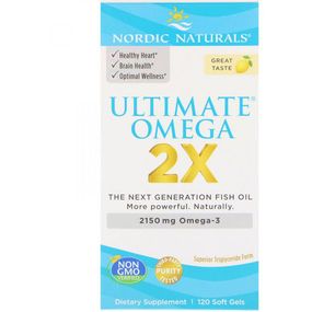 Омега 3 Nordic Naturals Ultimate Omega 2X 2150 mg 120 Soft Gels