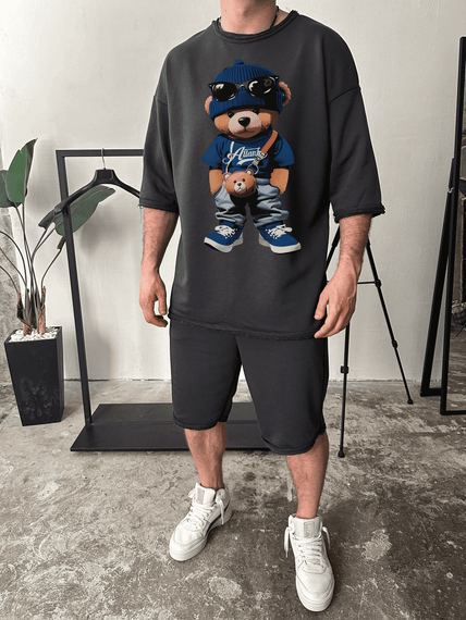 Комплект футболка та шорти ДТФ (петля оверсайз)