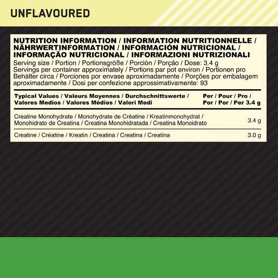 Креатин Optimum Nutrition Creatine Powder 317g (UK) | Зображення 1