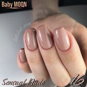 Гель-лак BABY MOON Sensual Nude №16 бежево-розовый, 6 мл