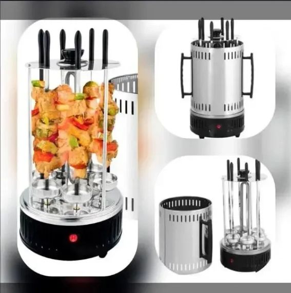 Электрошашлычница Domotec Bbq шашлычница Domotecg MS-7781 1000W | Зображення 1