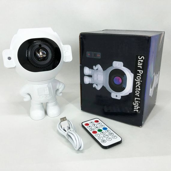 Зоряний 3D проектор Astronaut, Лазерний нічник-проектор астронавт LED, Міні лазерний проектор небо | Зображення 1