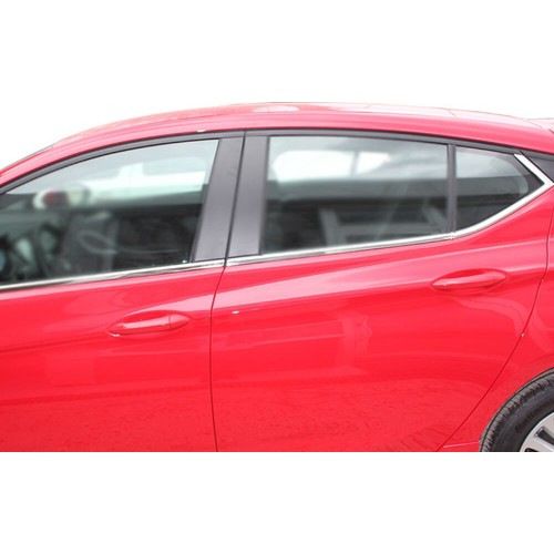 Окантовка вікон (нерж) Верх-2024низ для Opel Astra K 2016-2024 | Зображення 6