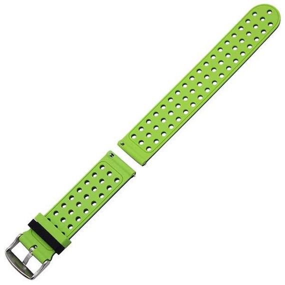 Подвійний ремінець з перфорацією для годинника Garmin Vivoactive 4 - Black&Green | Зображення 3